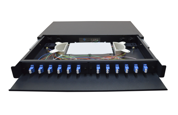 1RU Fully Loaded Fibre Enclosure 12/24 Port LC