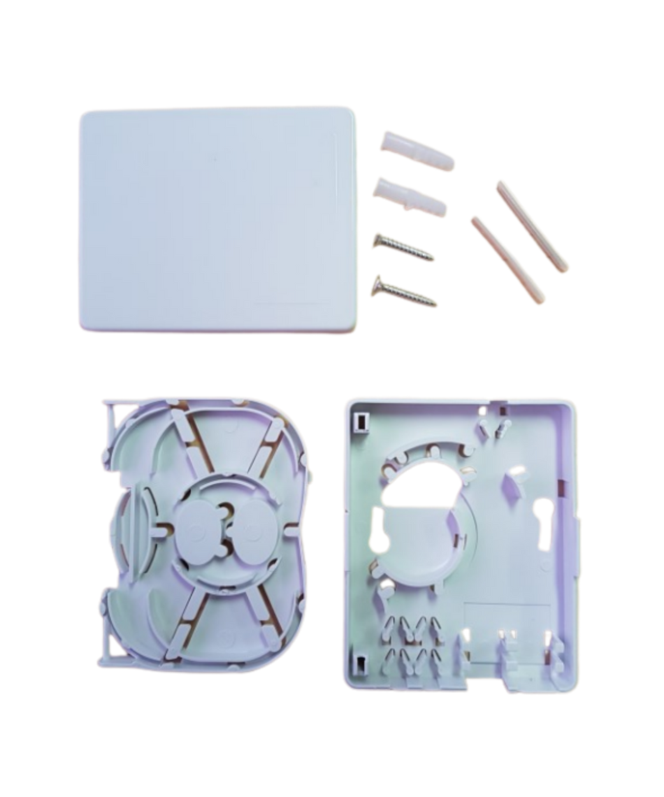 Indoor Plastic Fibre Wall Box (3 Cable Entry)