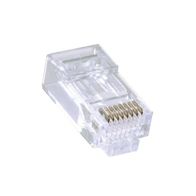 Cat6 Pass-Through RJ45 Connector (Box of 100)